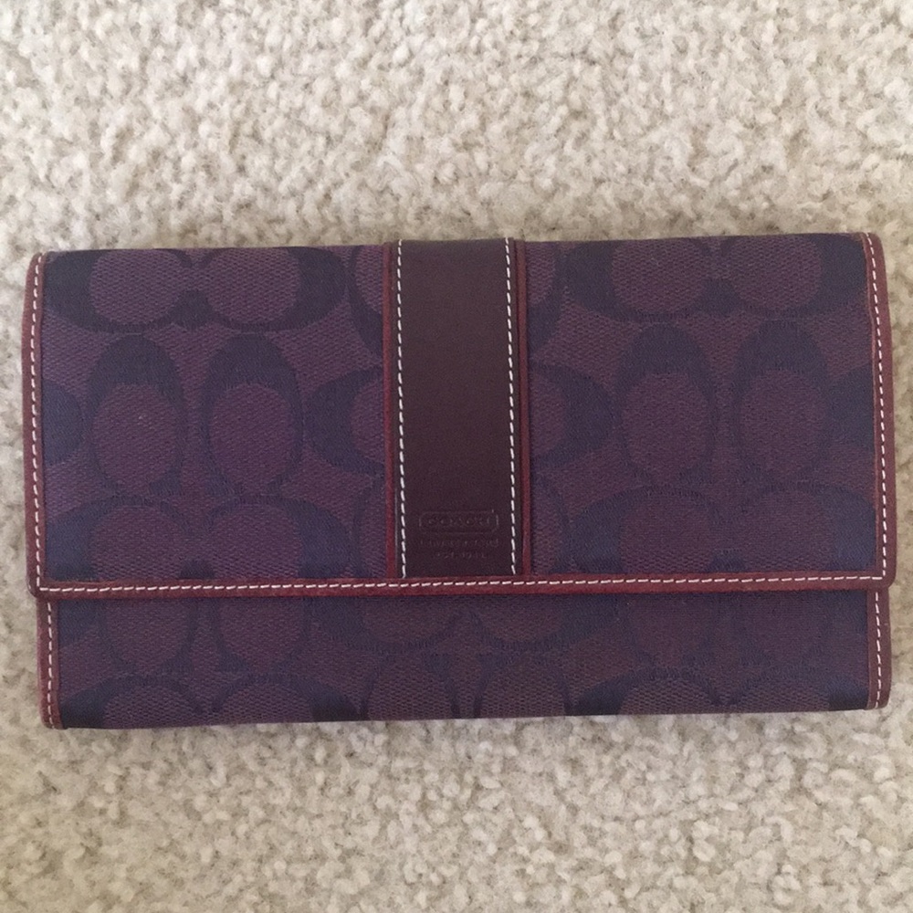 Coach Purple Large Wallet